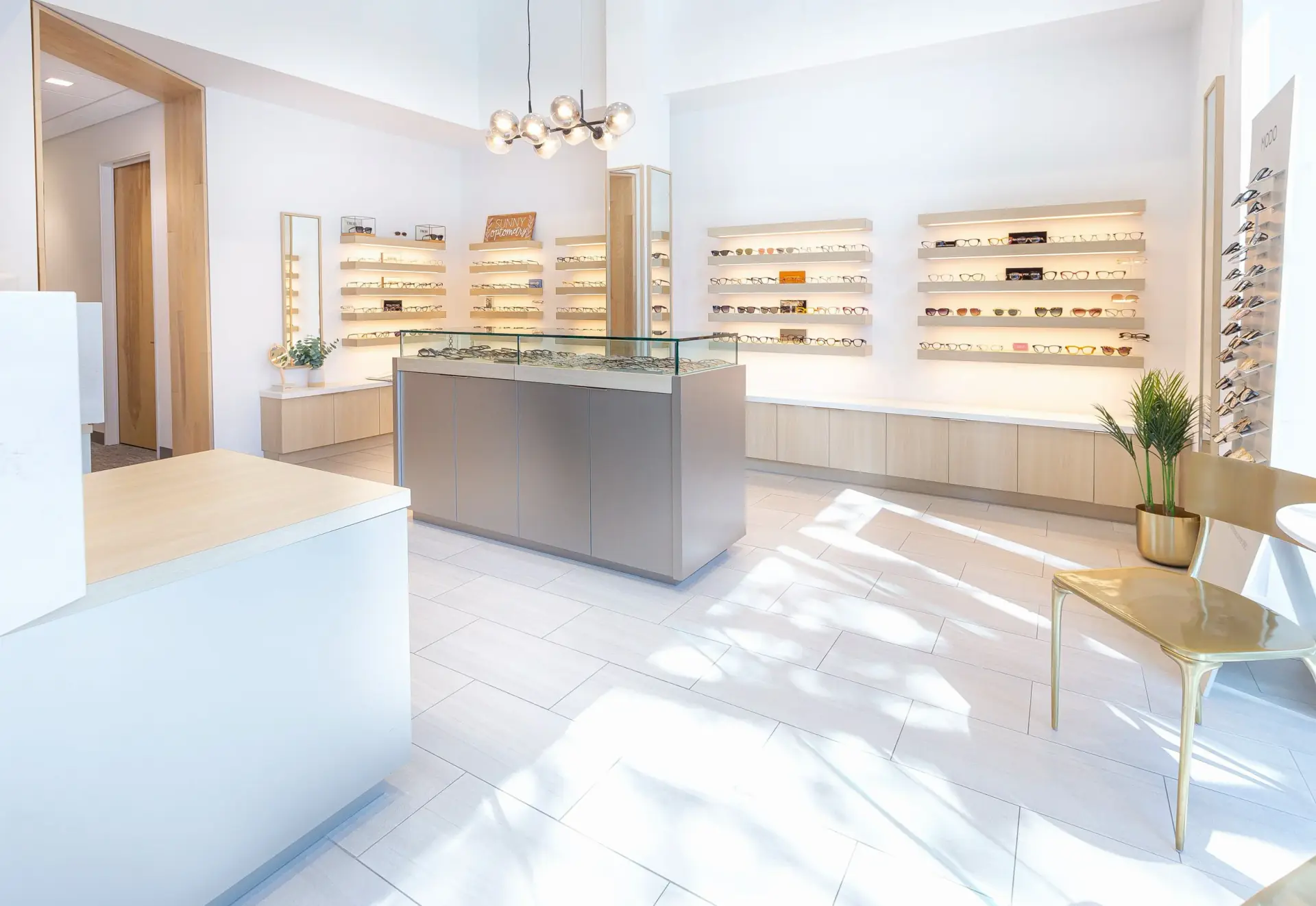 The bright Sunny Optometry boutique on 4th Street